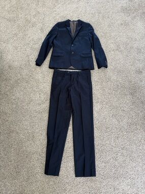 Nordstrom Boys Dark Navy Two-Piece Suit Jacket & Pants Size 12